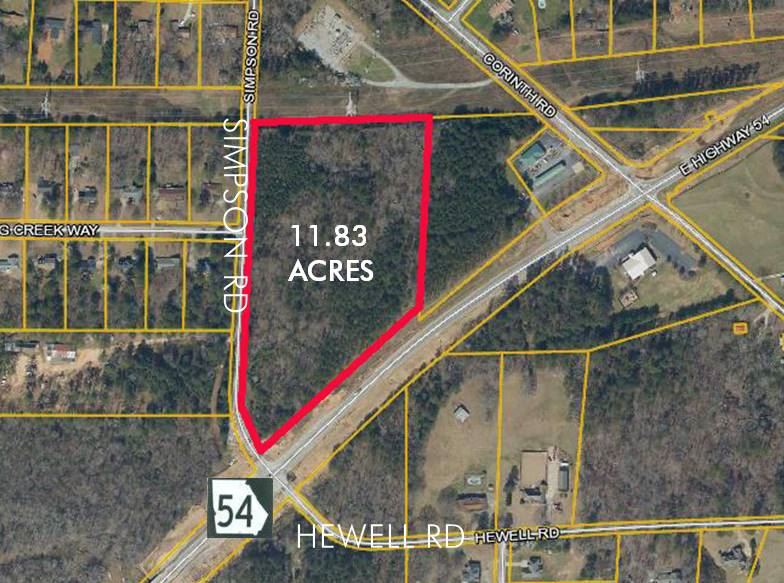 +/11.83 Acres For Sale with Hwy 54 Frontage Hwy 54 E & Simpson Road